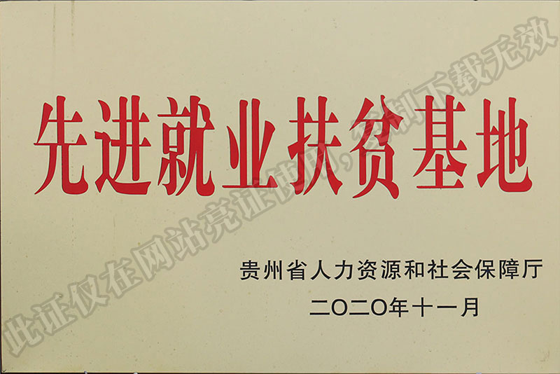 2020年省级先进就业扶贫基地